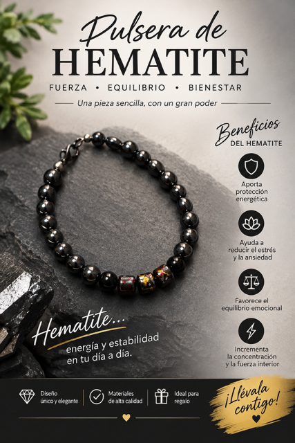 Pulsera de Hematite